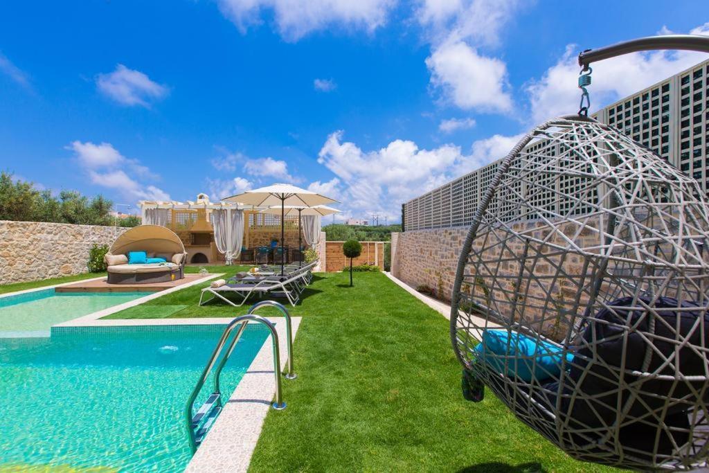 Blue Mare Villa Rethimno Magnisia ภายนอก รูปภาพ